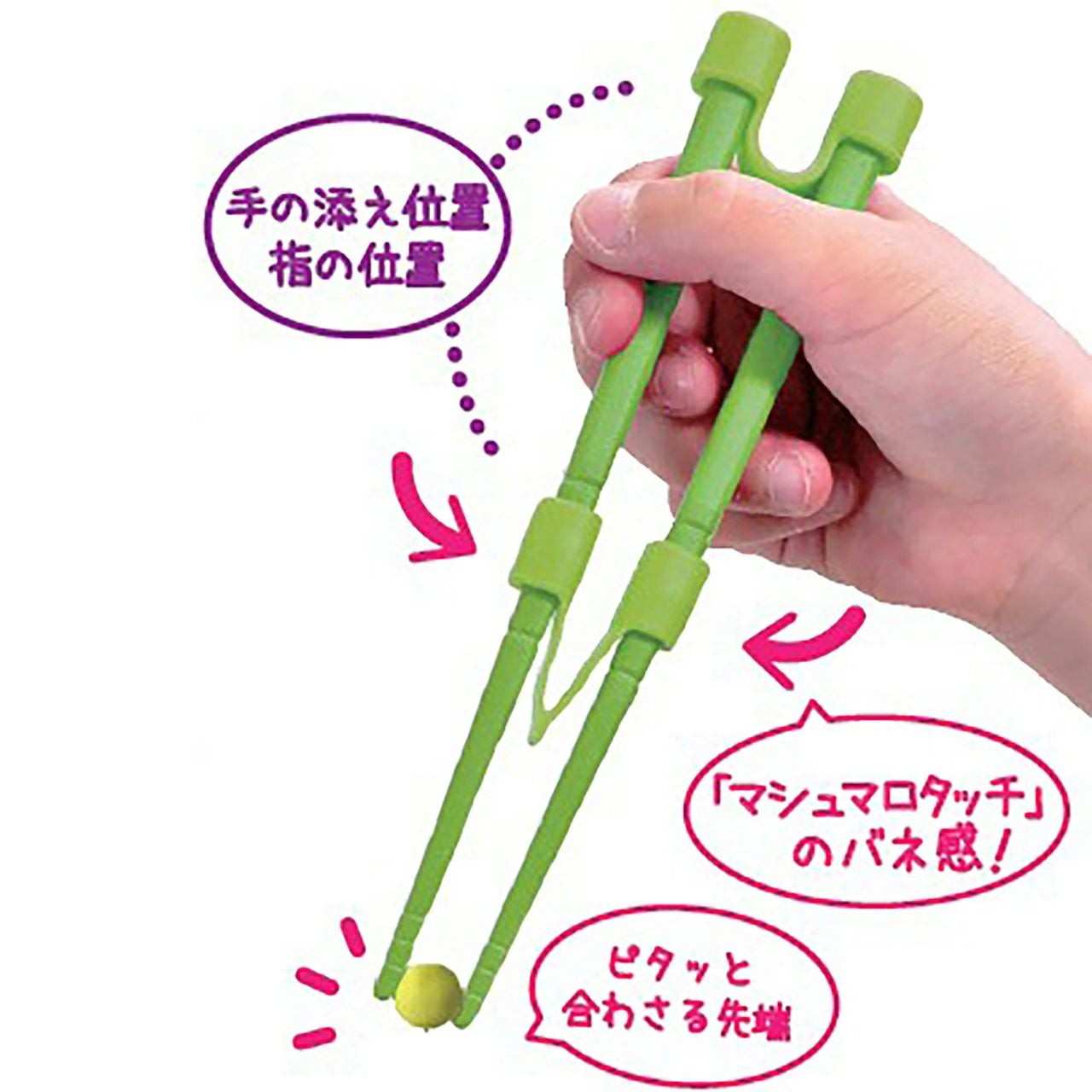 ののじはじめてのちゃんと箸16cm SSグリーン|《公式》ソルヴィータ
