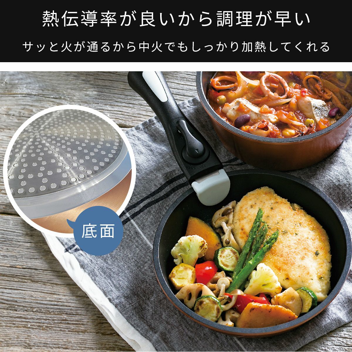 パナソニック　ダイヤモンド鍋 銅製 熱伝導コート 日本製　ARE50-J56 Wおどり炊き ARE50-F59 パナソニック IHジャー炊飯器用 内釜