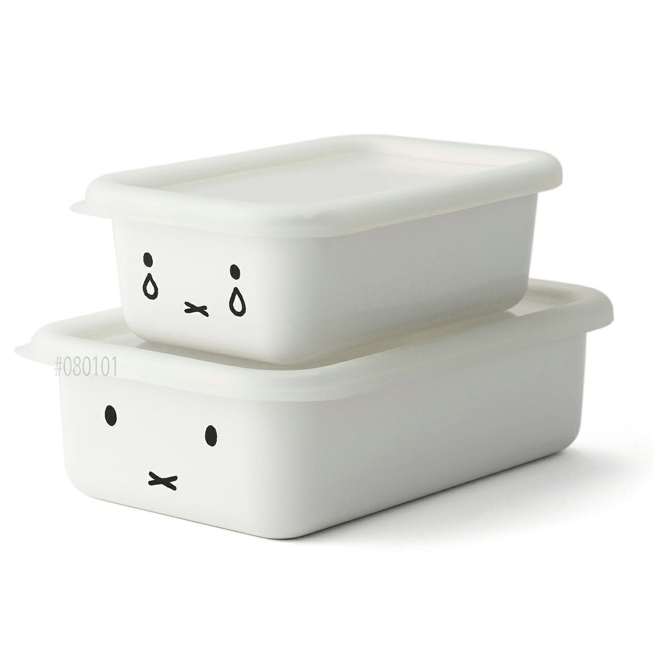 miffyミッフィーフェイス 浅型角容器2点セット|《公式》ソルヴィータ