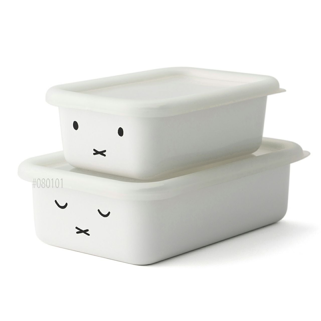 miffyミッフィーフェイス 浅型角容器2点セット|《公式》ソルヴィータ