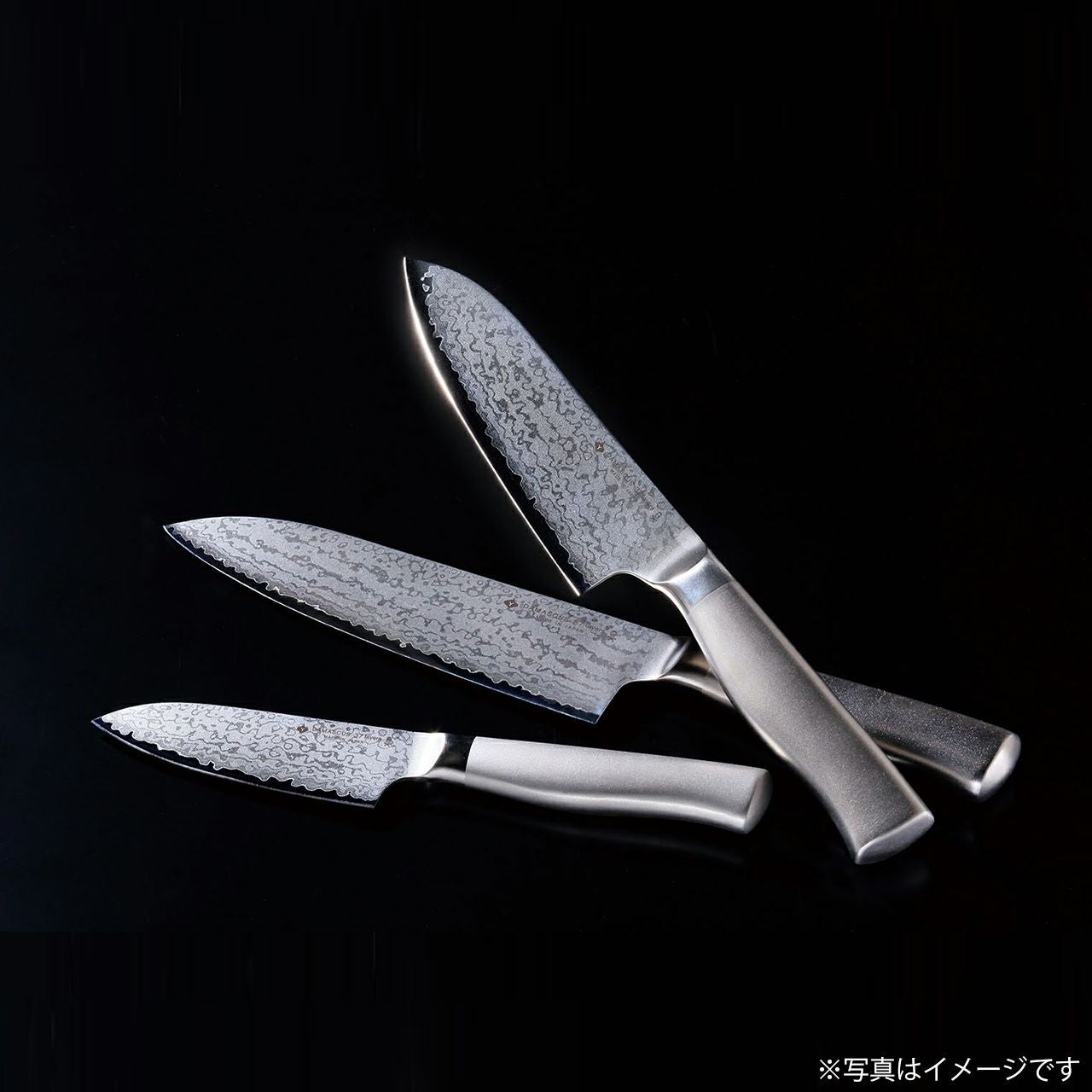 柳デザインダマスカスキッチンナイフ18cm|《公式》ソルヴィータ(Solvita)