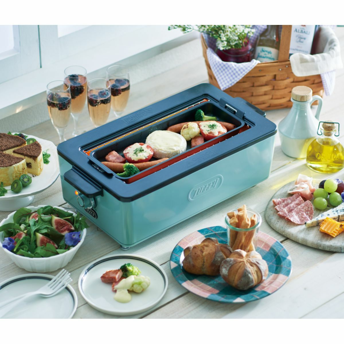 Toffyトフィー スモークレス焼肉ロースター PALE AQUA|《公式》ソル