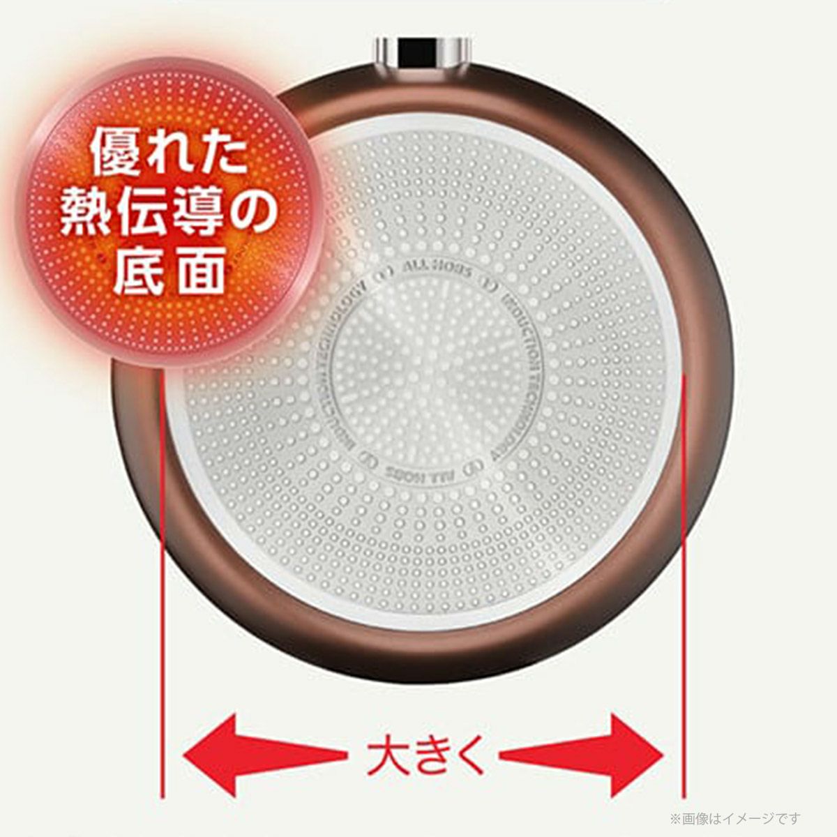 ティファール IHチタン・エクセレンス モカ フライパン|《公式