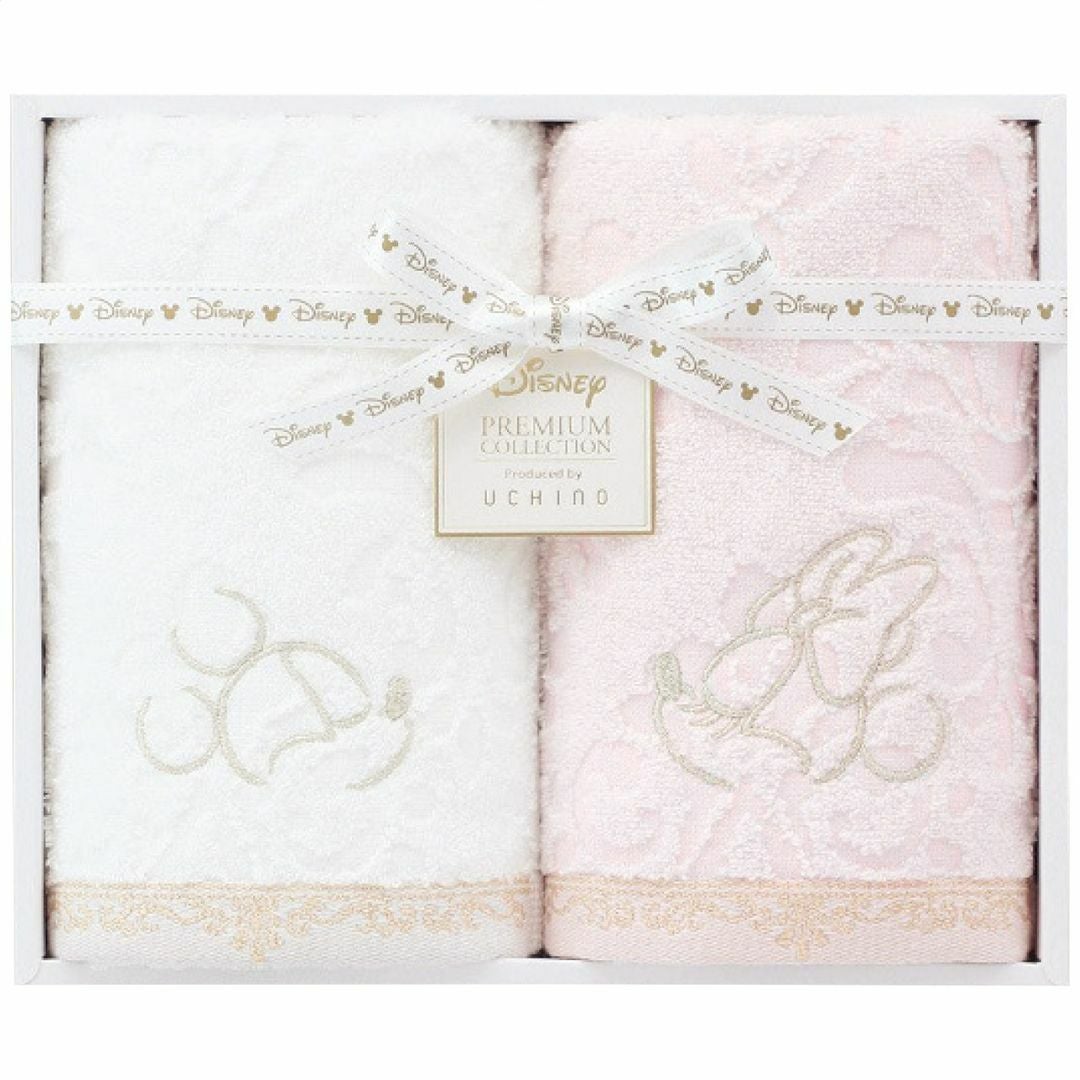 ディズニー　プレミアム フェイスタオル2枚セットピンクの説明画像2
