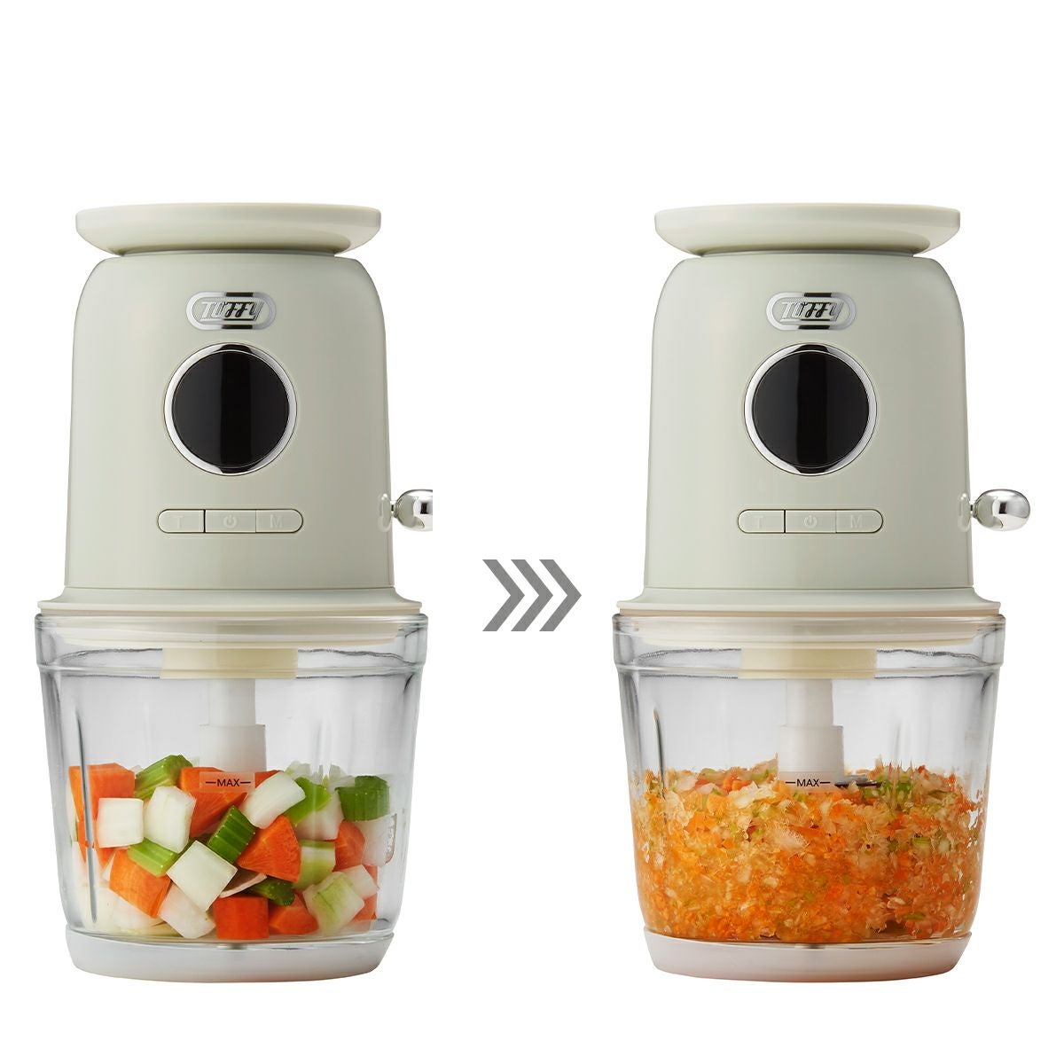 Toffy トフィー スケール付きマルチフードプロセッサー＜充電式