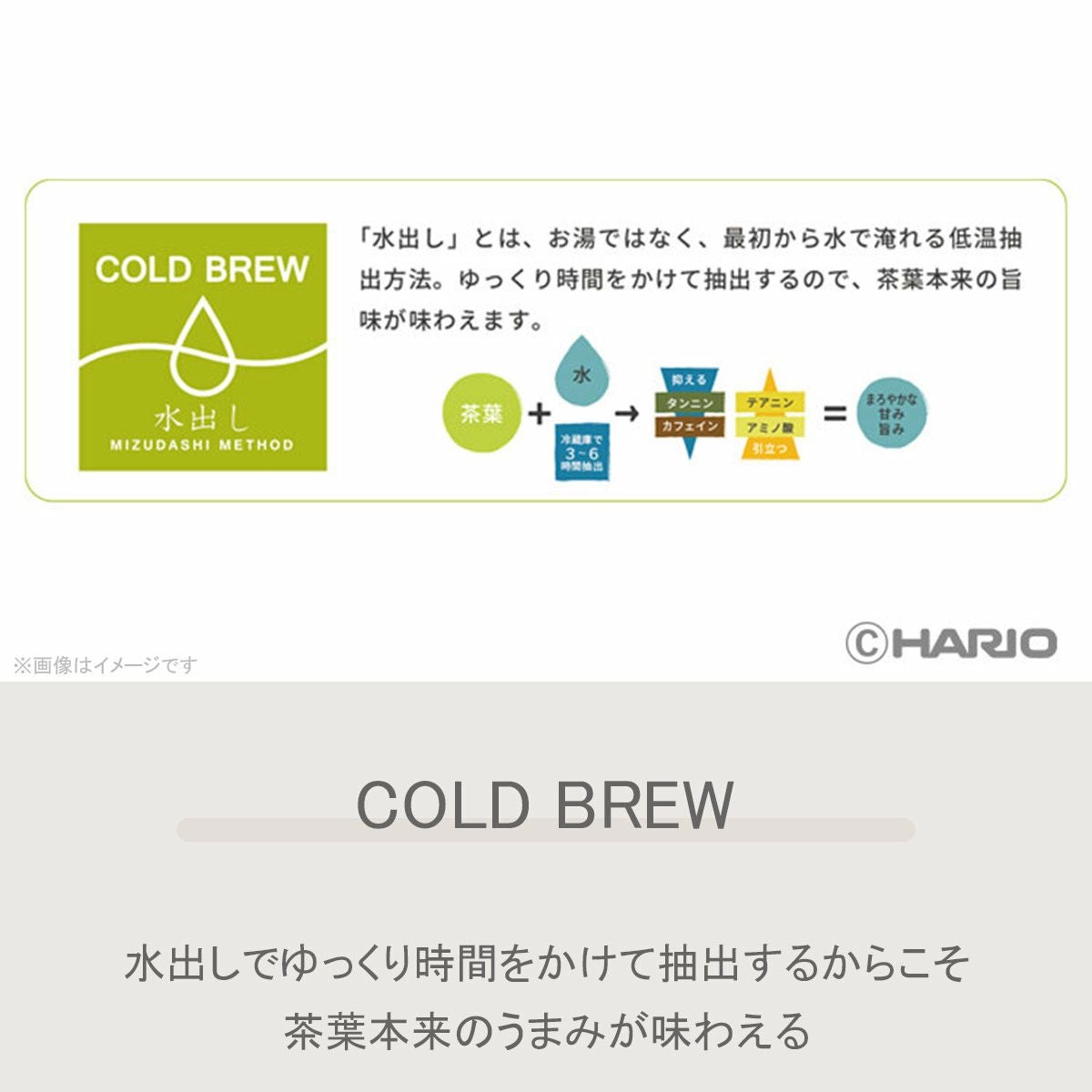 ハリオ/HARIO フィルターインカラフェ 1.0L グレーの説明画像5