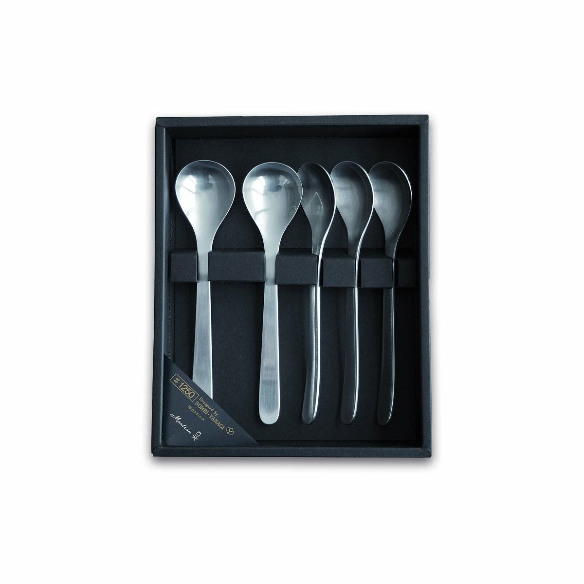 ￼￼￼【美品】黒柄　柳宗理ディースプーン5本セット 柳宗理 ティースプーン5pcs《公式》キッチン専門店ソルヴィータ