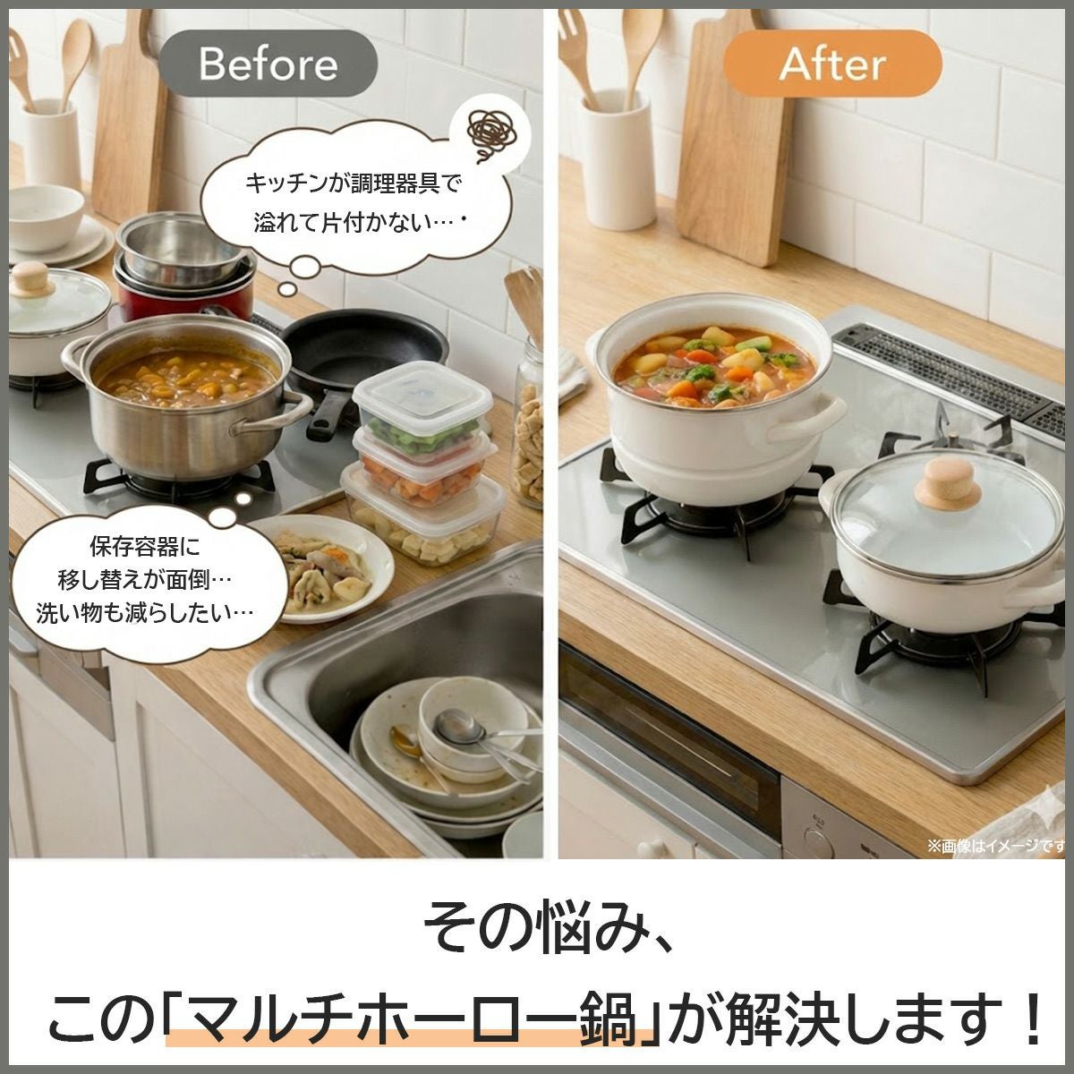 マルチホーロー鍋 ハットポット 18cm調理器具専門ソルヴィータ